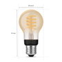 Philips Hue White Ambiance A60 Thin Filament E27 LED 550 lm
